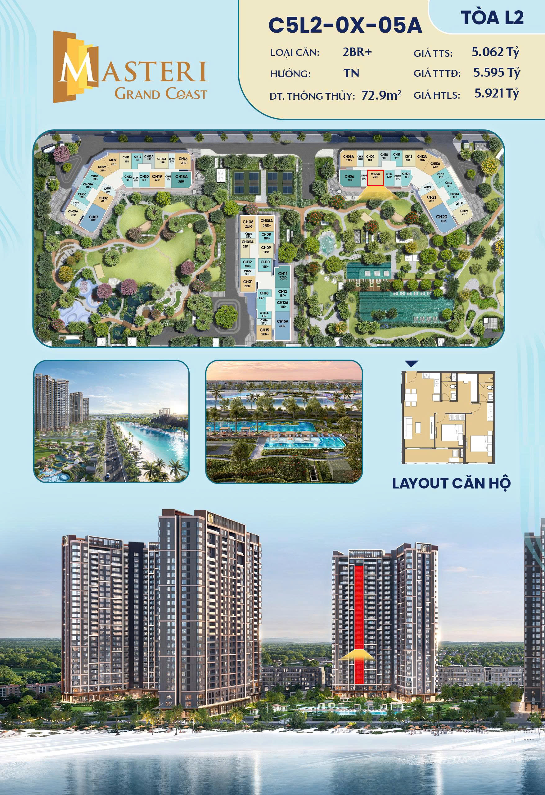 2 PHÒNG NGỦ VIEW WONDER WAVE PARK – TÂM ĐIỂM SỐNG NGHỈ DƯỠNG OCEAN CITY